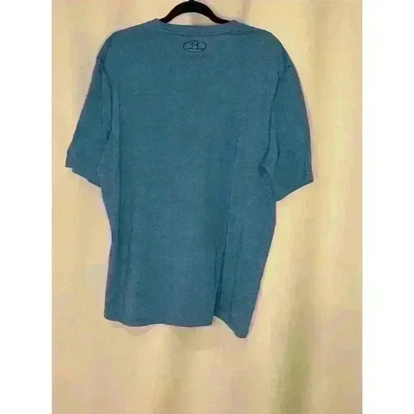 Under Armour Men's XL Blue Threadborne HeatGear T-Shirt Short Sleeve - Picture 2 of 8